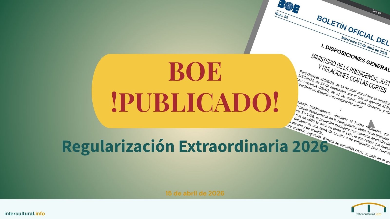 Regularización extraordinaria 2026 en España: qué se sabe, quién puede solicitarla y qué debes hacer ya